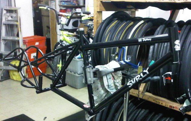 Big Dummy Frame on Stand