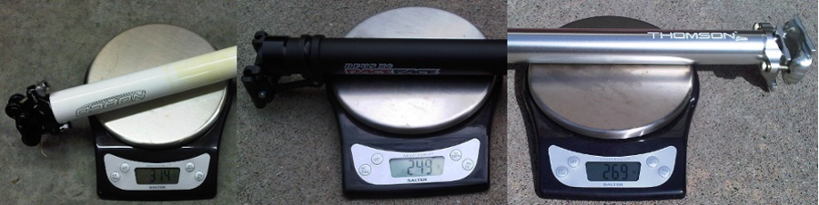 Seatpost Weight Comparision
